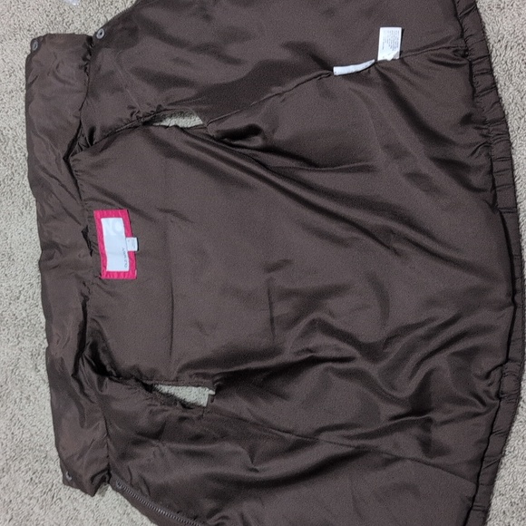 JEEP Puffer Vest Brown Old Navy Upcycle Almost Vintage ;) Size Small - Picture 10 of 14